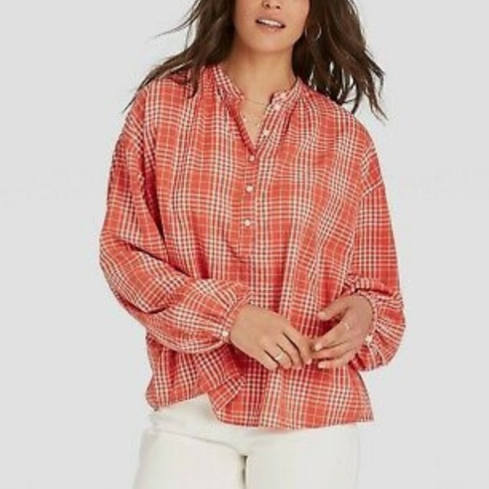Universal Thread Women's Balloon Long Sleeve Poet Top‎